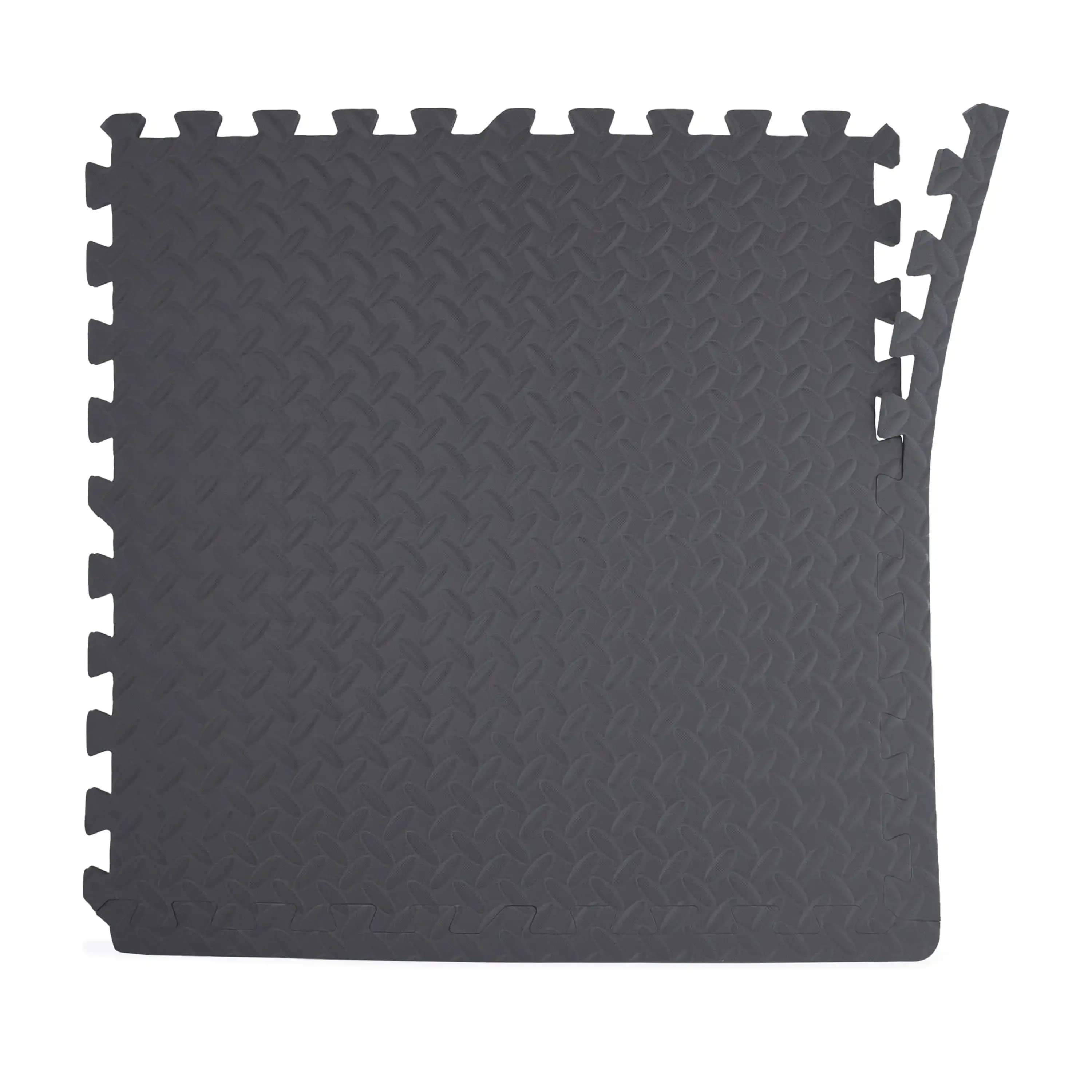 22.3 x 22.3" grey foam caps, 6 pieces, yoga mat, exercise mat, gymnastic mat