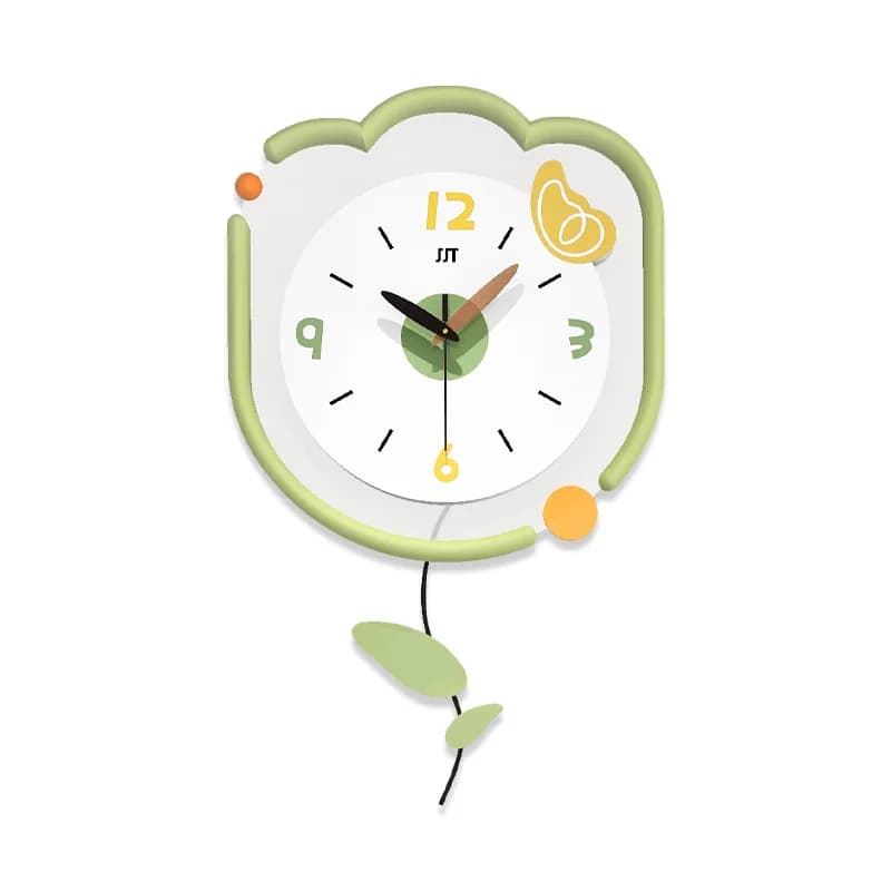 Cream wind flower clock living room high sense modern simple dining room decorative clock creative design silent wall clock