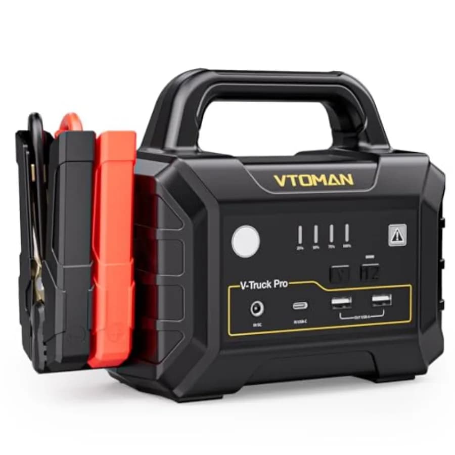 Avviatore di Emergenza per Auto V-Truck Pro 8000A con Ricarica Rapida 65W, Batteria Portatile da 41600mAh per Tutti i Veicoli a Benzina e Diesel