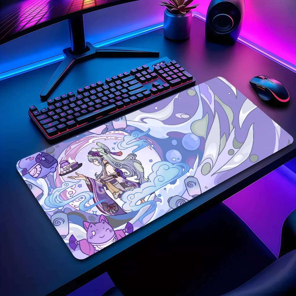 Nuovo Genshin Mualani Nodkrai Varesa Mouse Pad Tappetino per mouse addensato antiscivolo Grande scrittura Lockedge Cuscino da gioco per studenti da ufficio