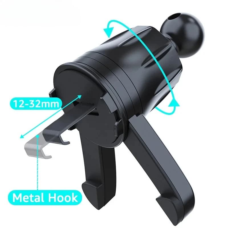 Universal Car Air Vent Clip Mount 17mm Ball Head Base for Car Phone Holder 360 Degree Rotation Car Air Outlet Mobile Phone Stand