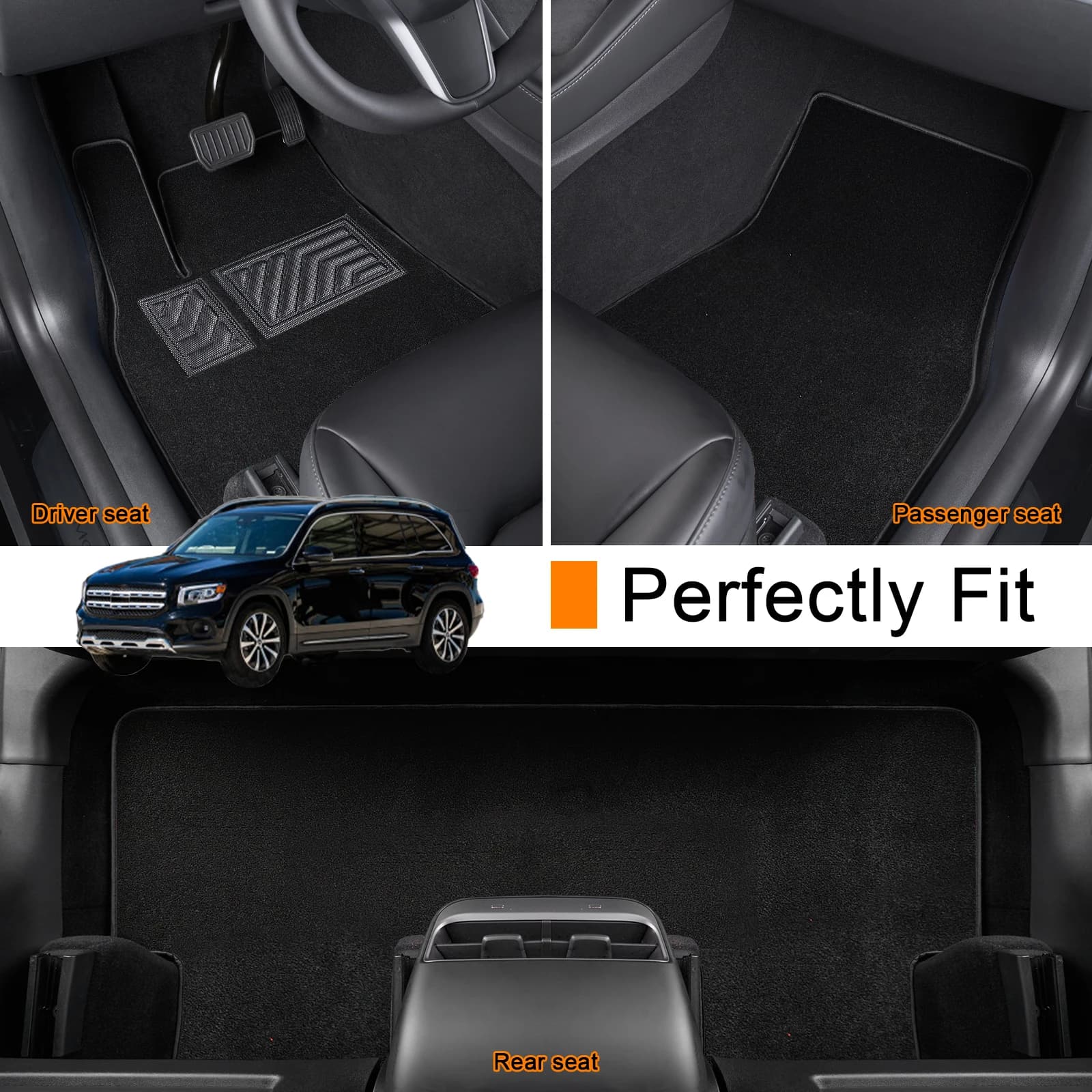 Customized Car Mat for Mercedes-Benz GLB 250 2020 2021 2022 2023 Car Cover Waterproof Non-slip Protection Accessories Parts