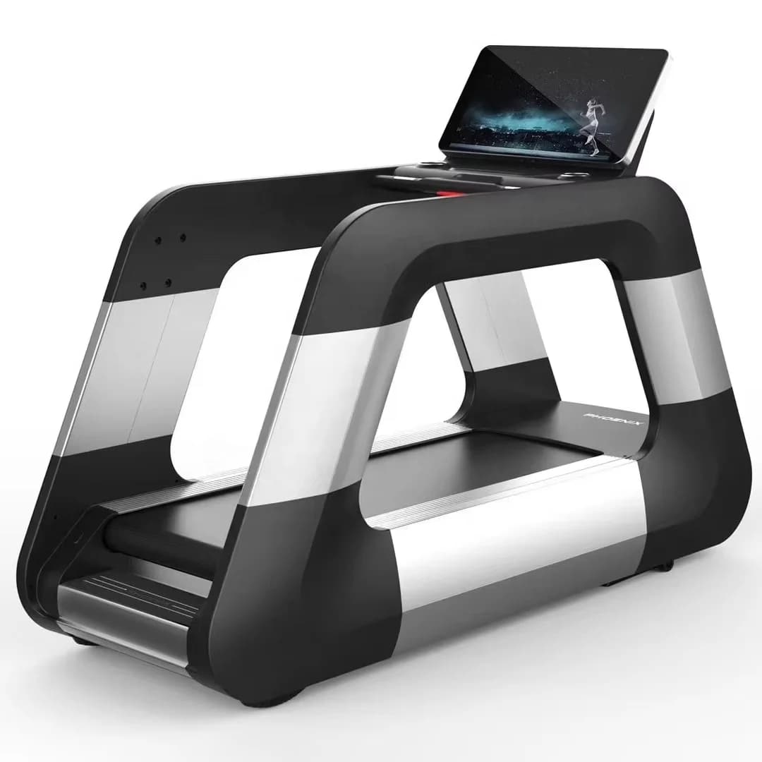 2025 New commercial treadmill with super wide racing belt with wireless charging
