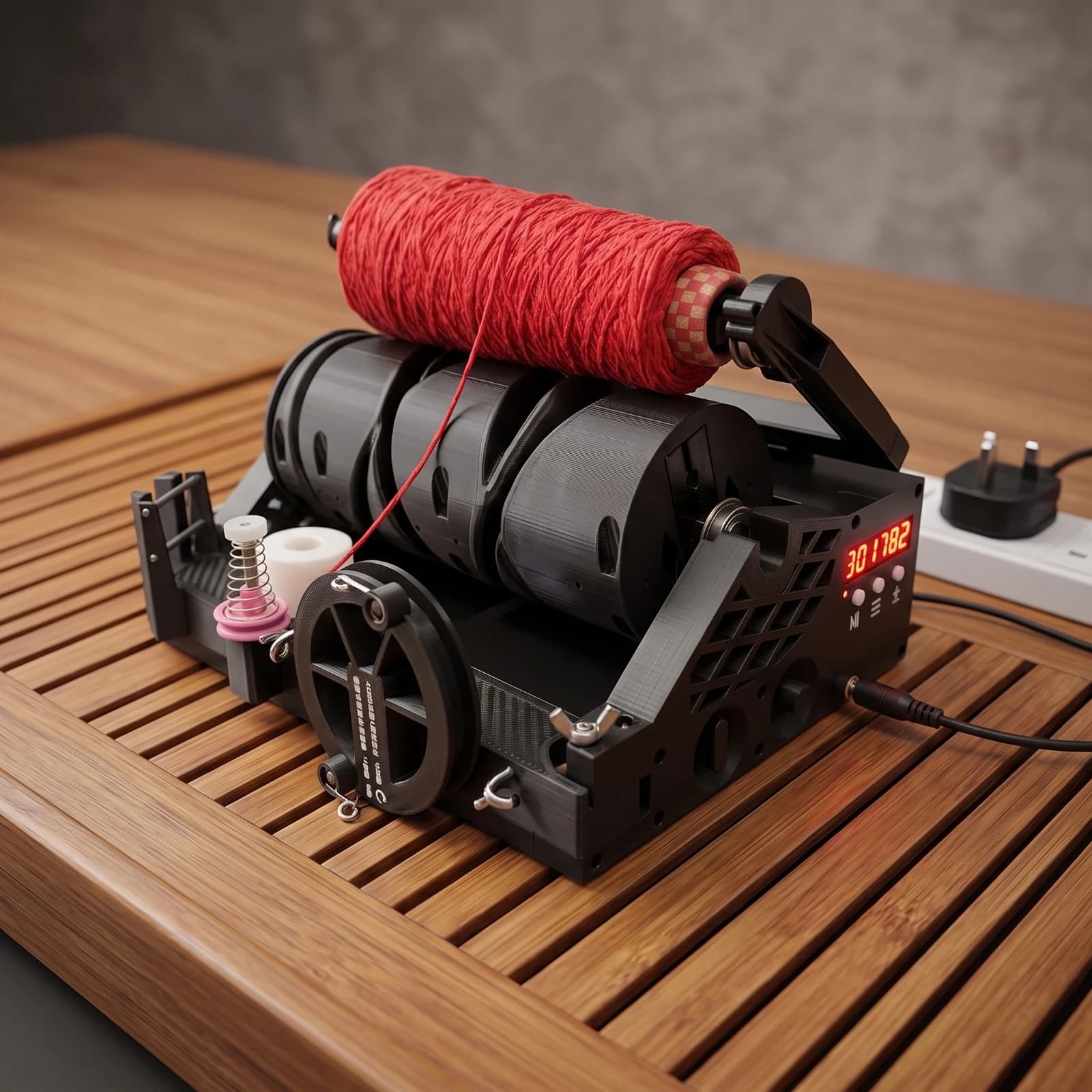 Yarn Winding Machine Portable Yarn Winder Tool Efficient Large Capacity for Crafters, Tufting, Craft Studio