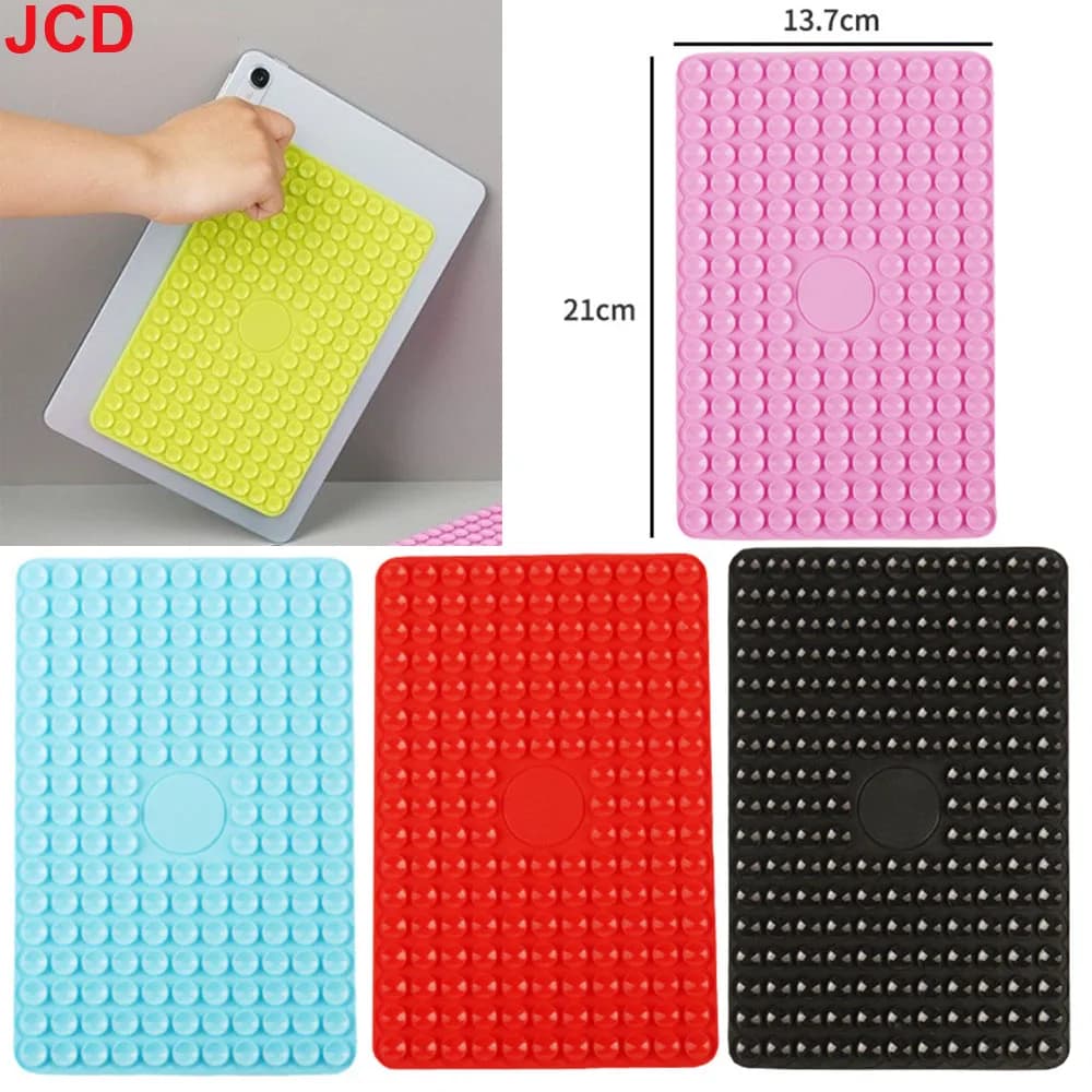 1pc Ventosa in silicone a doppia faccia per Tablet PC Dispositivo di fissaggio Ventosa con supporto adesivo in gomma siliconica per il fissaggio
