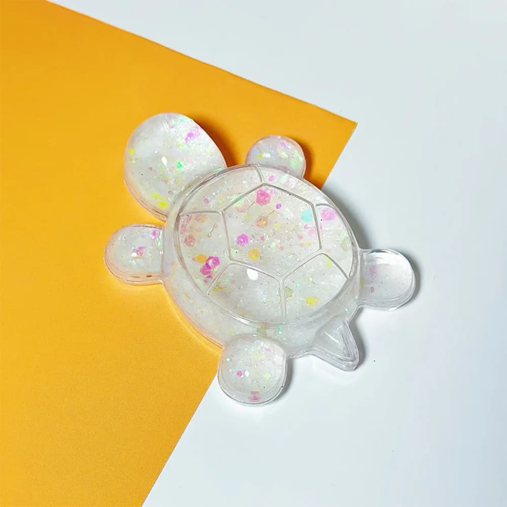 Statuette di Tartarughe Colorate con Sabbia Fluente, Giocattoli Miniatura di Tartarughe Carine, Ornamenti Piccoli e Adorabili