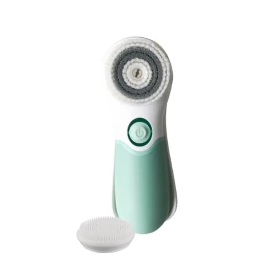 Spazzola per Pulizia Viso 2-in-1 Avanzata per Cura Quotidiana della Pelle, Strumento Esfoliante per la Pulizia dei Pori con Setole Morbide, Delicata per il Lavaggio del Viso