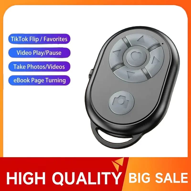 Telecomando per fotocamera Bluetooth per iPhone Xiaomi IOS Telefono Android Telecomando universale Selfie Stick Controller per fotocamera Bluetooth