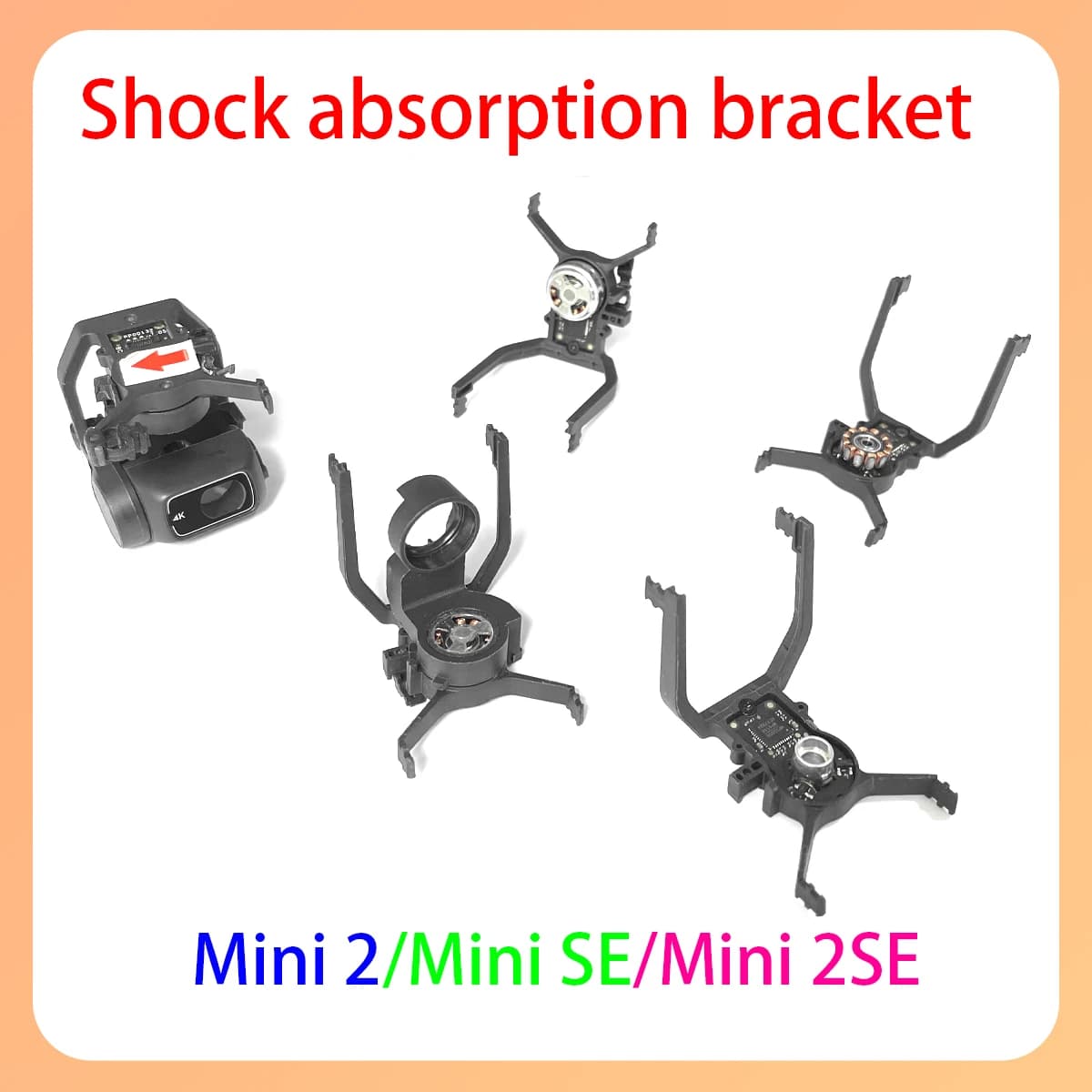 Originale min2/4k/se/2se giunto cardanico superiore ower staffa yprShaft motore adatto per DJI serie min2 parti di droni manutenzione ricambio par
