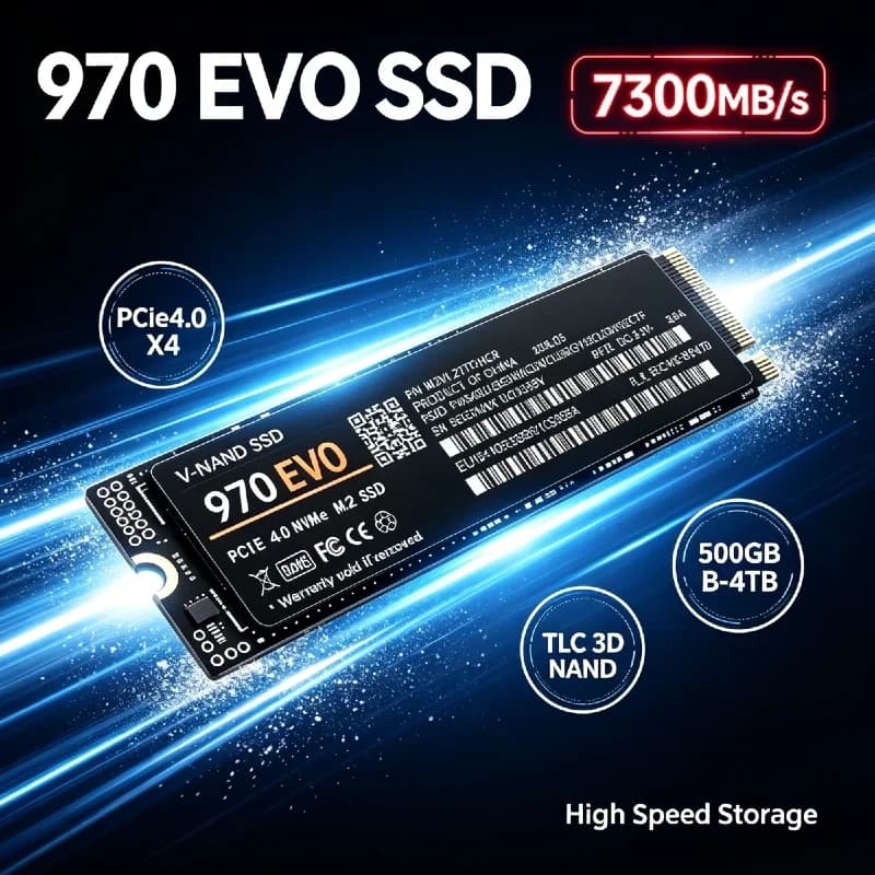 970 EVO NVMe M.2 2280 SSD PCIe 4.0 x4 Internal Solid State Drive 500GB 1TB 2TB 4TB For Laptop Desktop