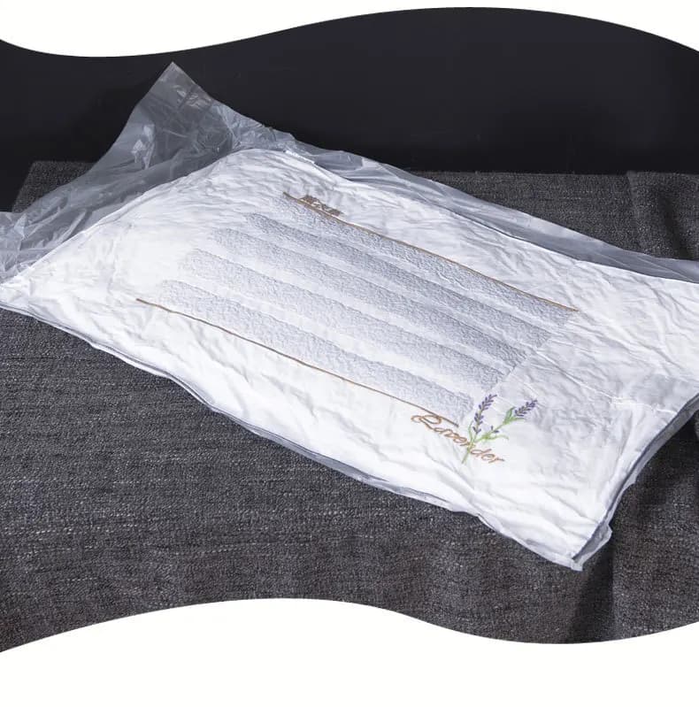 Cuscino in cotone 48x74cm con imbottitura di semi di cassia, grano saraceno, lavanda, fiori di gelsomino ed erbe, cuscino singolo per il massimo comfort
