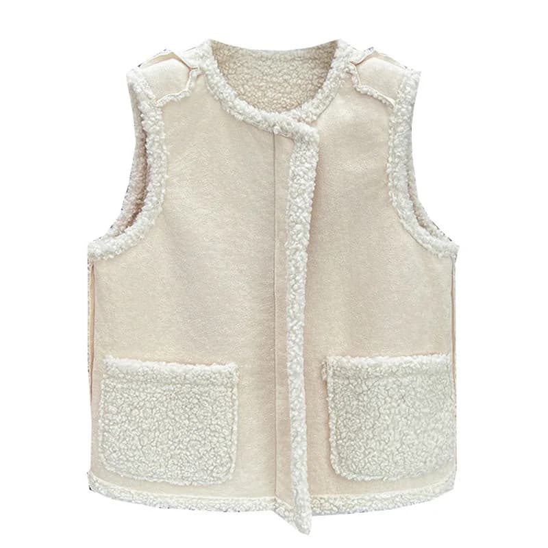Autunno inverno 100kg moda reversibile giacca foderata in pile Plus Size gilet Casual da donna in poliestere spesso Sherpa caldo con cerniera