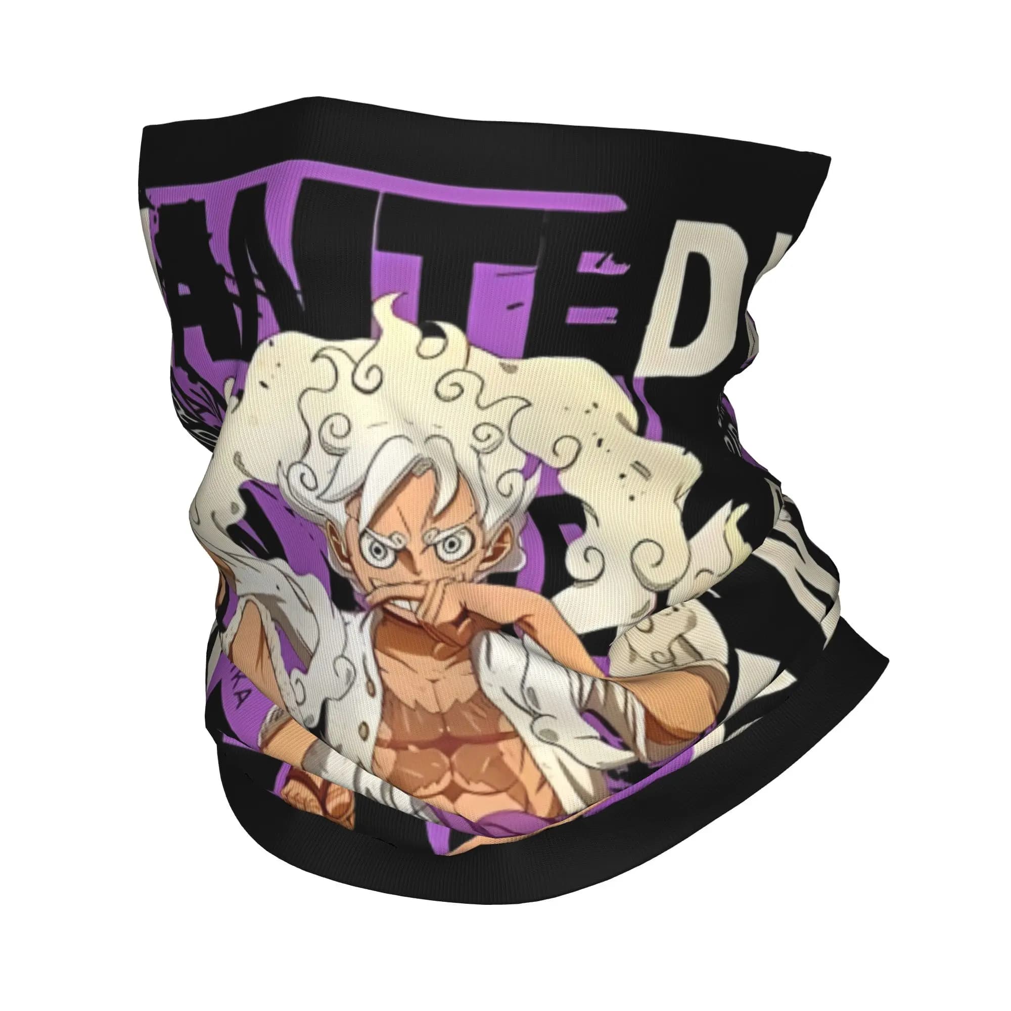 Bandana One Piece con Stampa Gear 5 Monkey D Luffy, Sciarpa Multifunzionale, Maschera per Escursionismo per Uomini e Donne Adulti