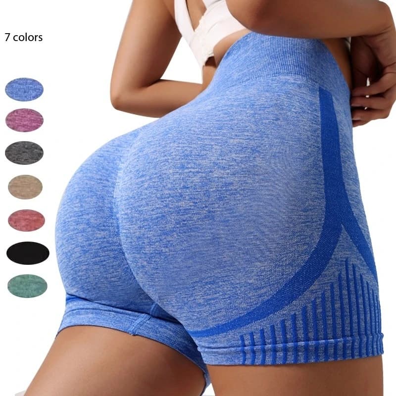 Sporty Shorts Without High Waist Seals, Push-Up Yoga Leggings for Women, Elastic Clothing for Gym and Running, Women's Cycling Shorts