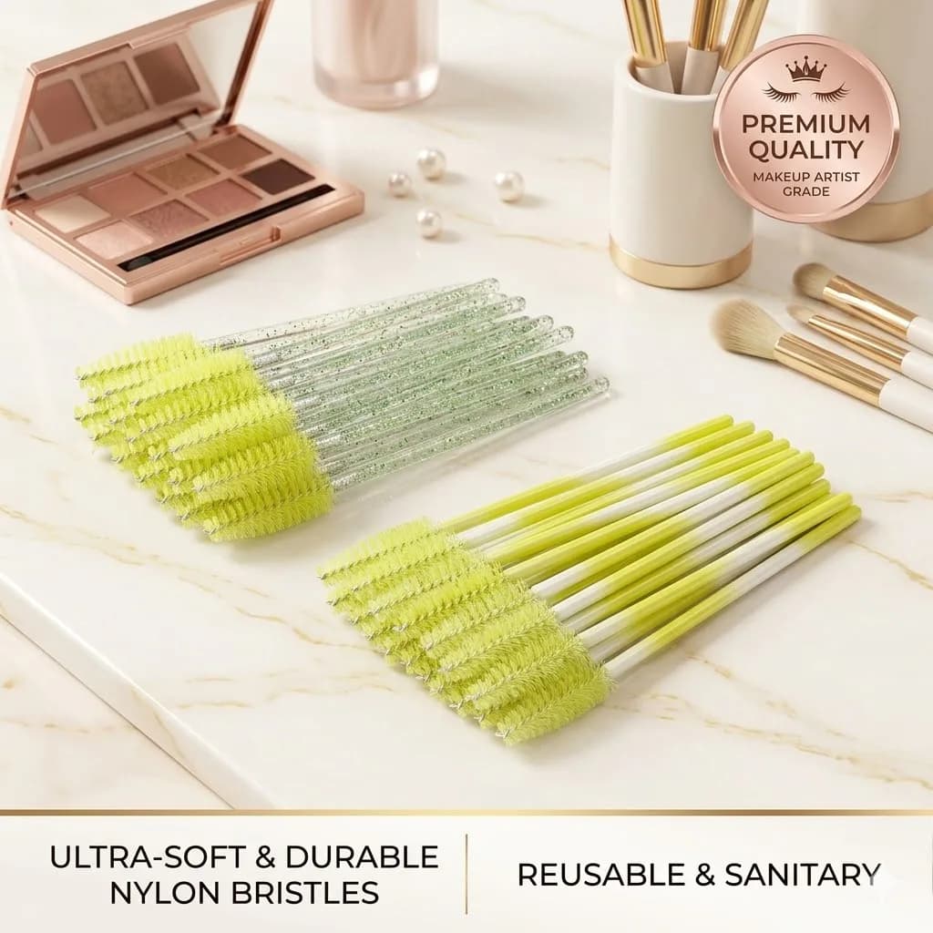 Pennelli Professionali per Trucco Ciglia e Sopracciglia, Spoolie Professionali per Extension Ciglia, Scovolini per Mascara per Tecnici delle Ciglia