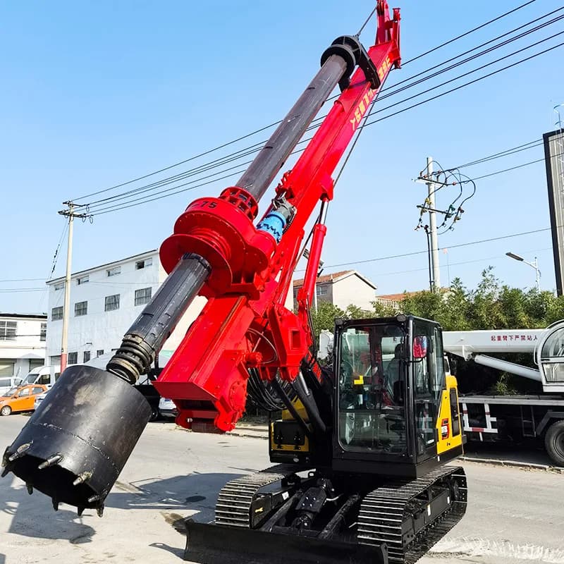 Hydraulic rotary drilling plant for the construction of funds Powerful high torque stacking machine for bridge and building projects