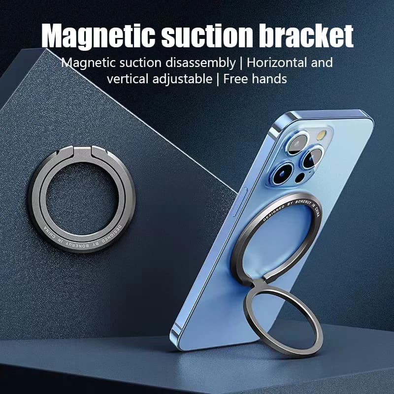 Magnetic Ring Holder for MagSafe, Smartphone Accessories for iPhone 17 16 15 Pro Max, Magnetic Support for Phone, Grip and Assembly