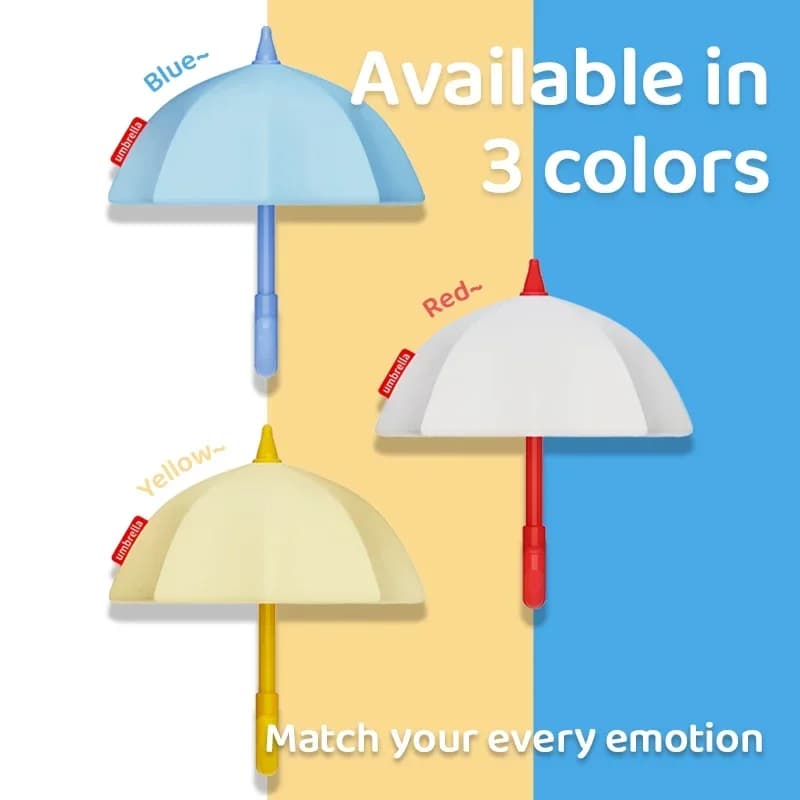 Magnetic Wall Lights Holiday Novelty Gifts LED Silicone Umbrella Night Lights Rechargeable As Living Room and Bedroom Decoration