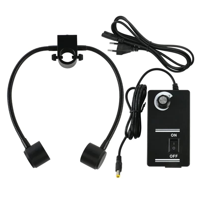 24 LED Luce 22mm/25mm/33mm Foro di installazione Lampada laterale Microscopio stereo PCB industriale Telecamera per saldatura Sorgente luminosa visiva