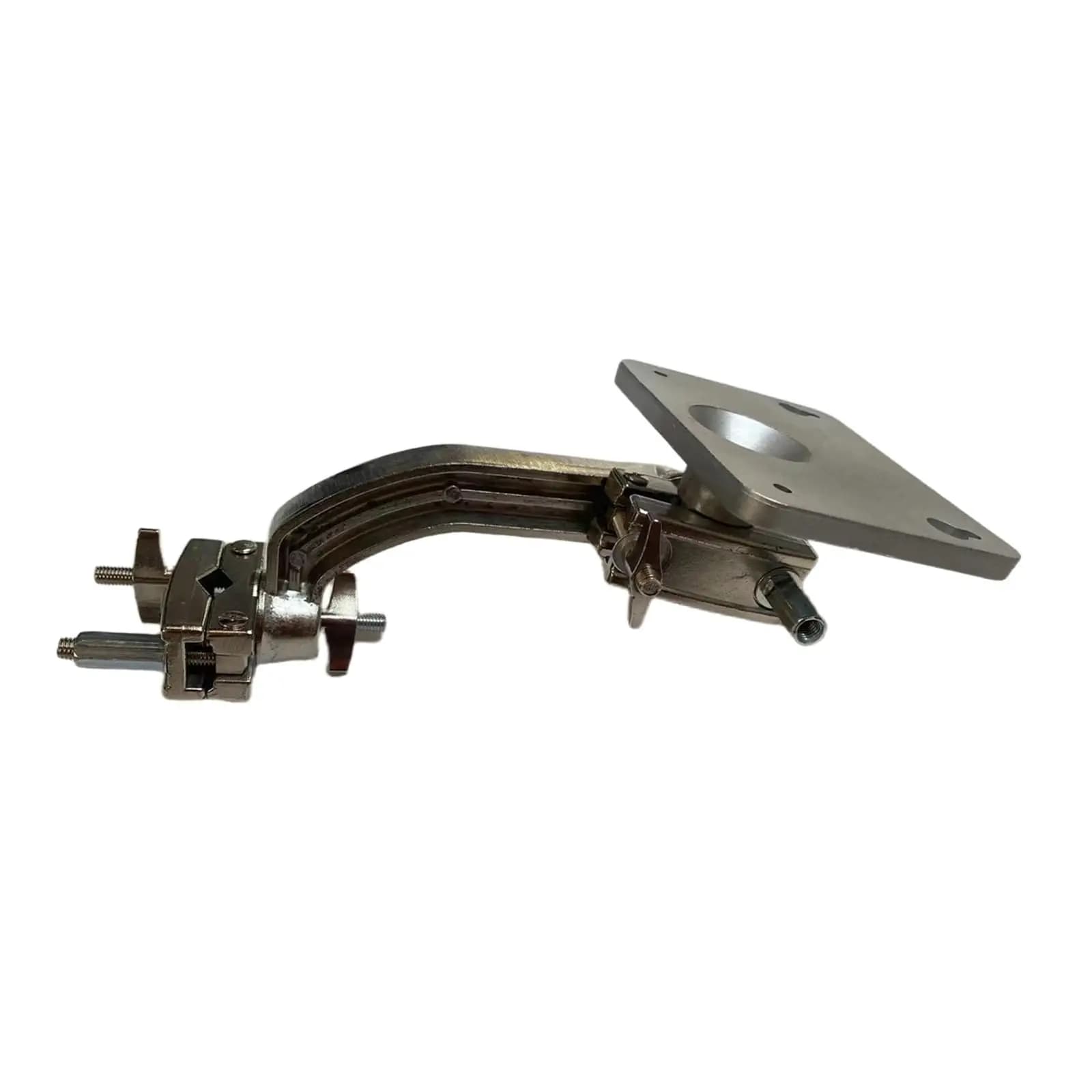 Supporto per batteria con supporto per vassoio per percussioni Staffa con morsetto in metallo regolabile per kit di batteria elettronica e batteria da studio