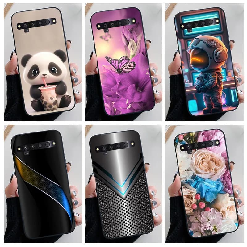 For TCL 10 Pro Case TCL10 5G UW Cute Fashion Soft TPU Silicone Cover for TCL 10 Pro 10Pro Phone Cases T799B T799H Cartoon Fundas