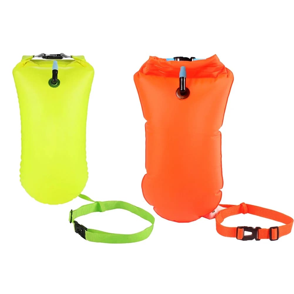 Boa gonfiabile galleggiante per nuoto in acque libere con cintura di sicurezza per canottaggio, rafting, nuoto e sport acquatici - 1 pezzo