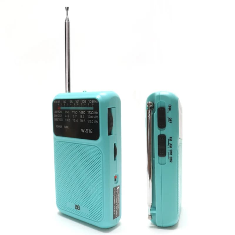 Torcia W918 Piccola banda intera FM/AM/SW Radio di sopravvivenza di emergenza Radio portatile ricaricabile a batteria