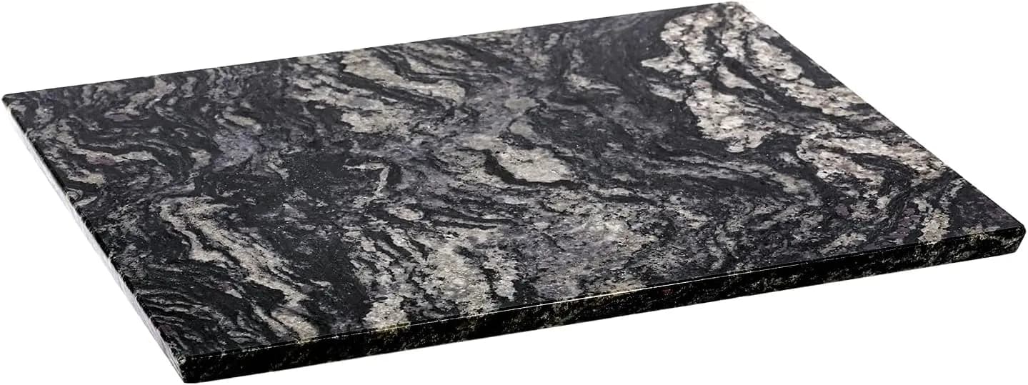 Tagliere in Brazilian Natural Marble for Kitchen, 16x20" Extra Large, Lastra di Marmo Artigianale per Formaggi e Salumi