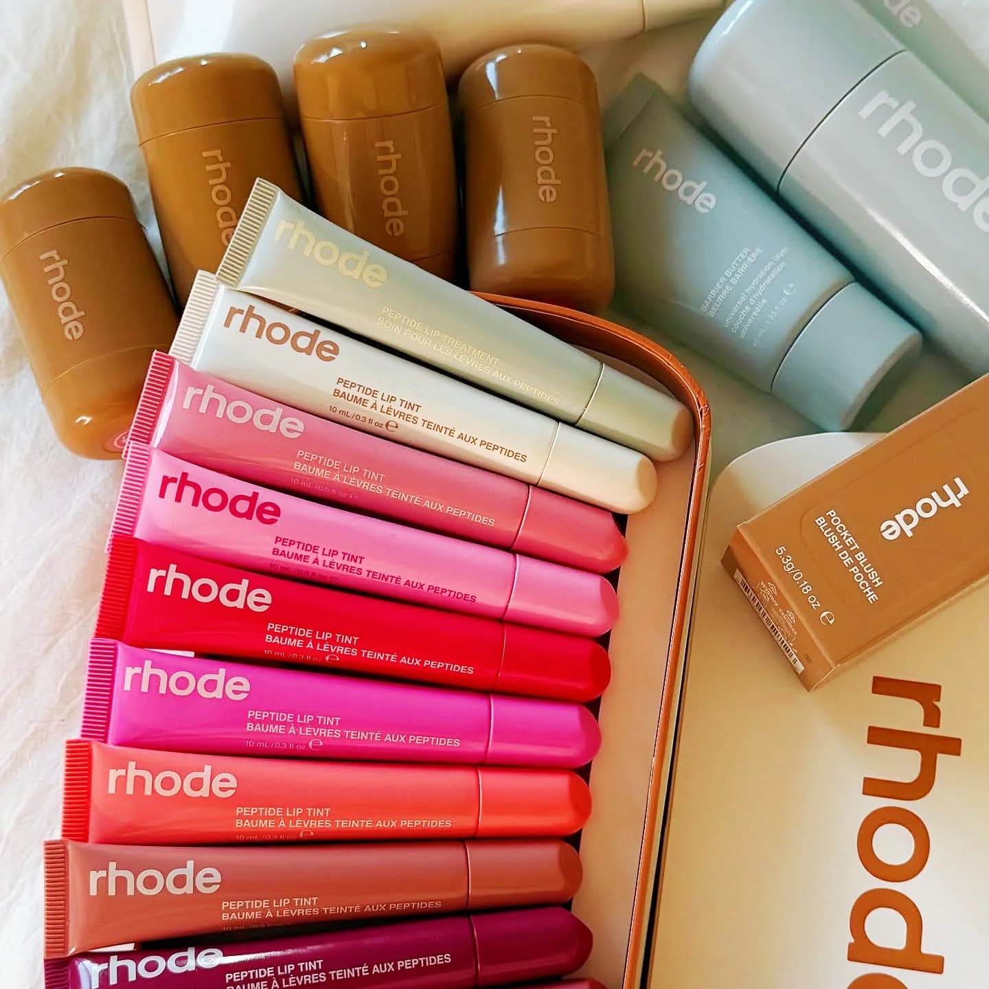 Rhodee Fard Rouge Polvere Tasca Fard Lucidalabbra Guancia Bastone idratante Crema naturale Rossetto Guancia Facile da applicare Trucco colorato