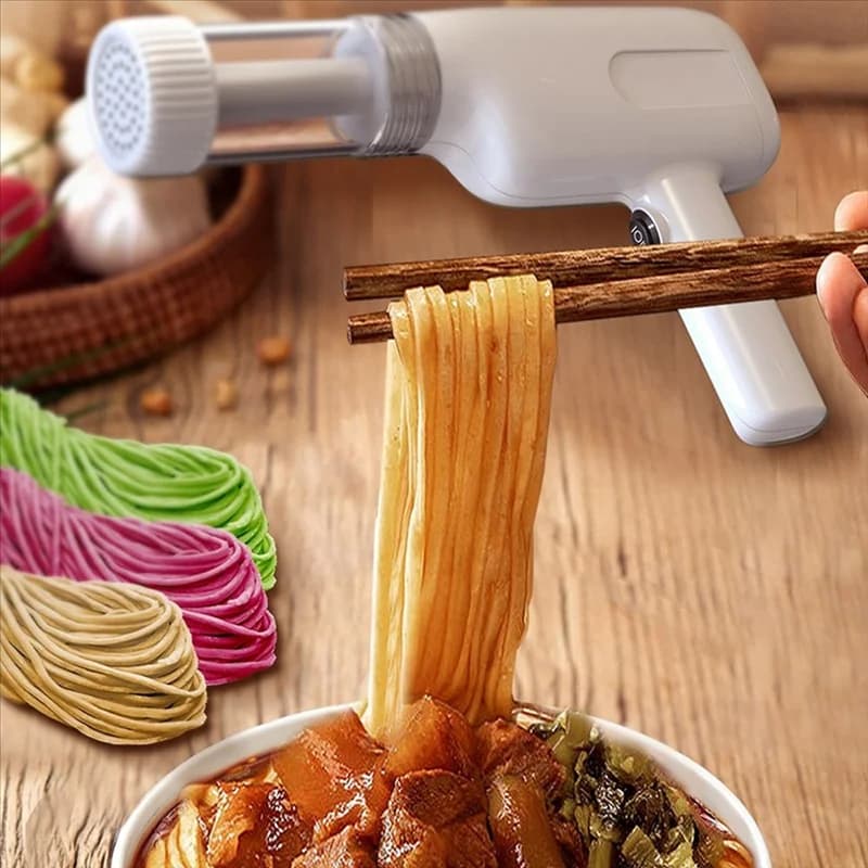 J1UL1N Macchina per pasta elettrica portatile Macchina per pasta elettrica Macchina per pasta portatile ad alta efficienza con 6 stampi per la casa