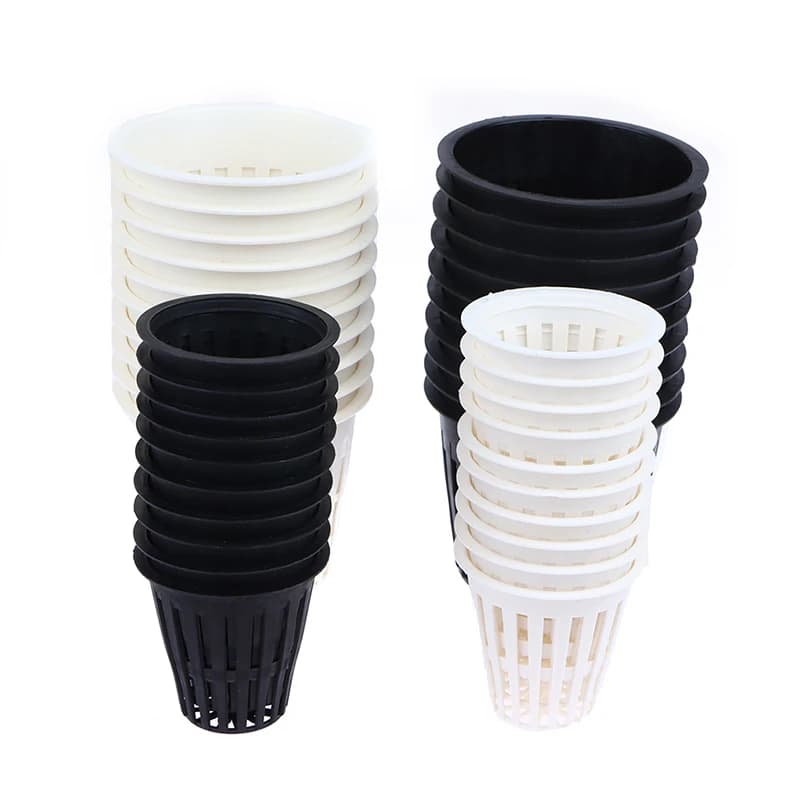 10PCS 2/3 Inch Grow Orchids Hydroponics Cups Planting Mesh Pot Soilless Net Basket Slotted Colonization Container