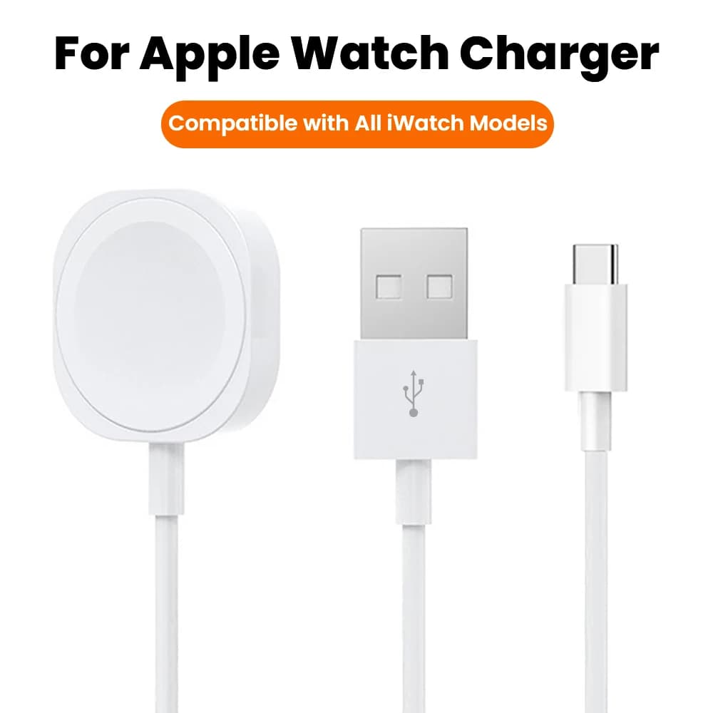 Caricatore Wireless Magnetico per Apple Watch Serie 11 10 9 8 7 6 5 4 SE Ultra 1/2, Cavo di Ricarica Rapida USB Type C da 1M per iWatch