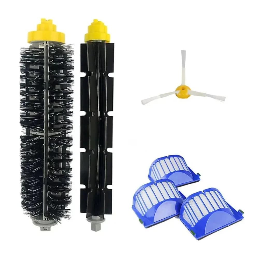 For IRobot Roomba 500 and 600 Series 550 560 650 620 694 676 675 692 Floor Cleaning Robots Roller Brush, Side Brush HEPA Filter