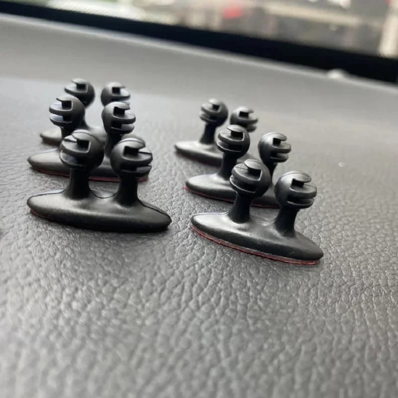 2-12 Pezzi Organizzatore Cavi per Cruscotto Auto, Morsetto per Cavi del Caricabatterie, Accessori Interni Auto, Decorazione Auto