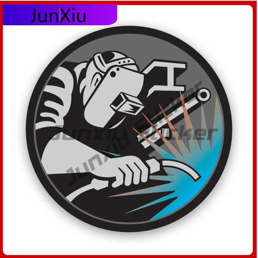 Adesivo con logo Welder, resistente al sole, resistente allo sbiadimento, sportivo, per laptop, casco da moto, accessori rimovibili, facili da rimuovere
