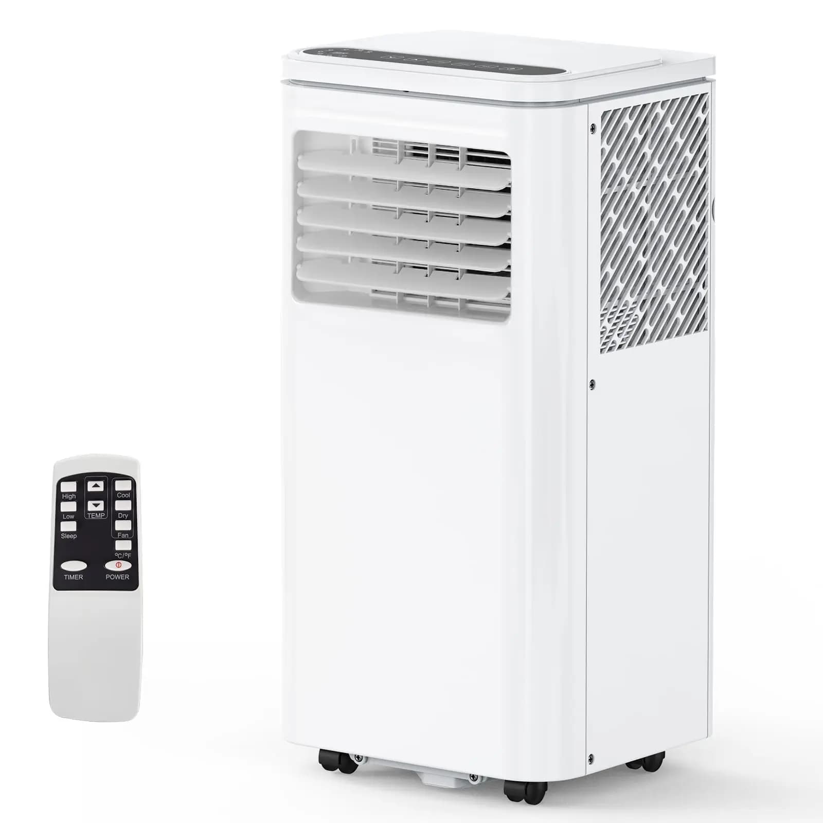 8000 BTU 3-in-1 Portable AC Unit – Cools up to 350 Sq.Ft with Cooling/Dehumidifier/Fan, 24H Timer & Window Kit, Quiet Operation for Bedroom & Dorm