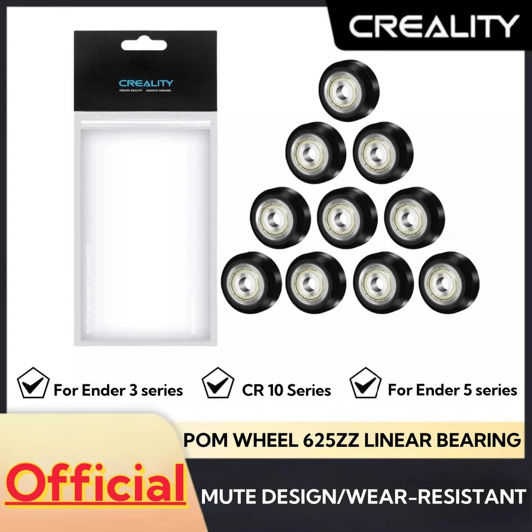 Stampante 3D Creality Ruota POM Puleggia in plastica Cuscinetto lineare 625zz per parti della stampante 3D serie Ender 3/serie Ender5/serie CR 10
