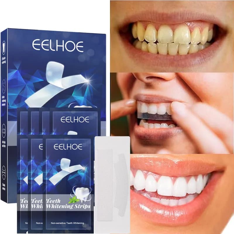 White teeth whitening stickers White mint teeth gel Teeth whitening strips Tooth whitening teeth Yellow smoke Macchie tea bags Oral hygiene Care