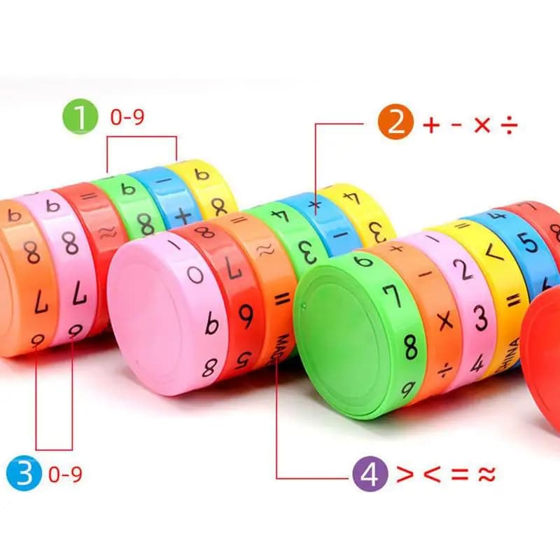 Gioco di puzzle prescolare Montessori Simboli numerici Abilità matematiche Blocco magnetico Calcolo Regalo educativo per bambini