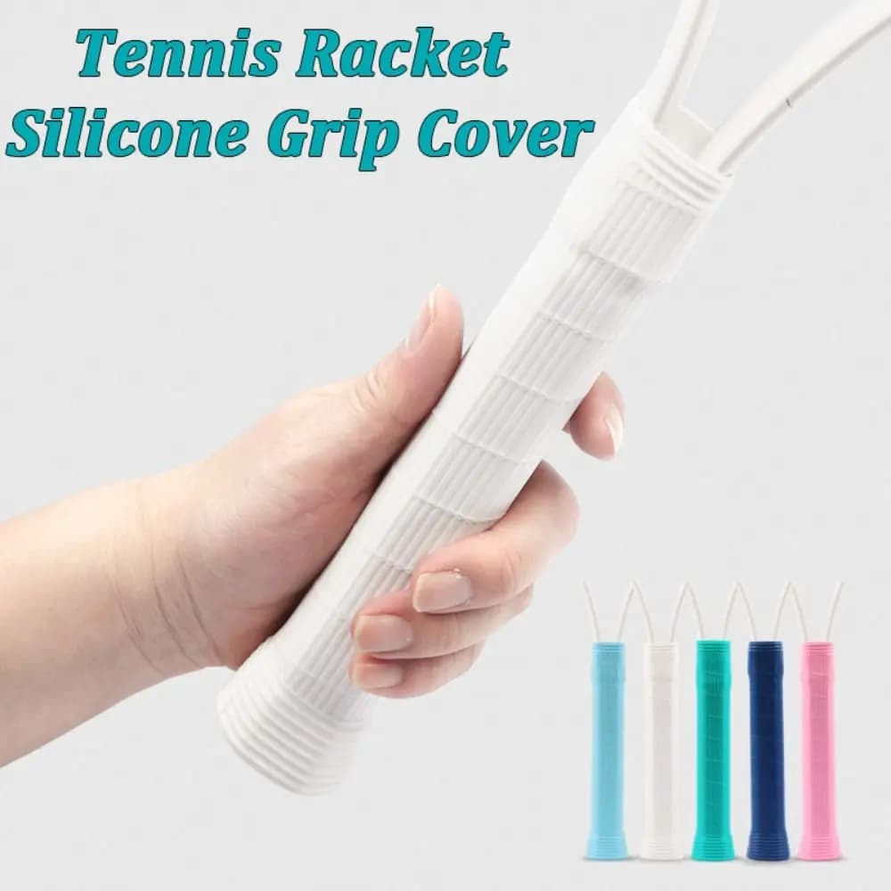 Silicone tennis rack cover, non-slip, wear-resistant, tennis rack sleeve, reusable