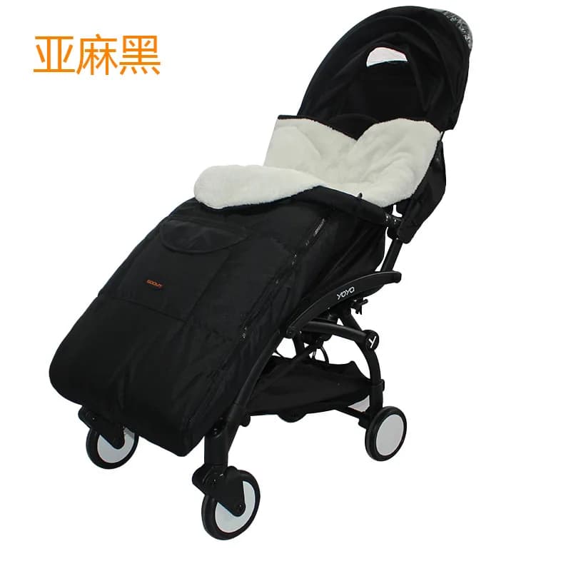 Babyfond Winter Stroller Sleeping Bag, Windproof Warm Universal Footmuff Cotton Cushion Foot Cover for Baby Stroller Pushchair