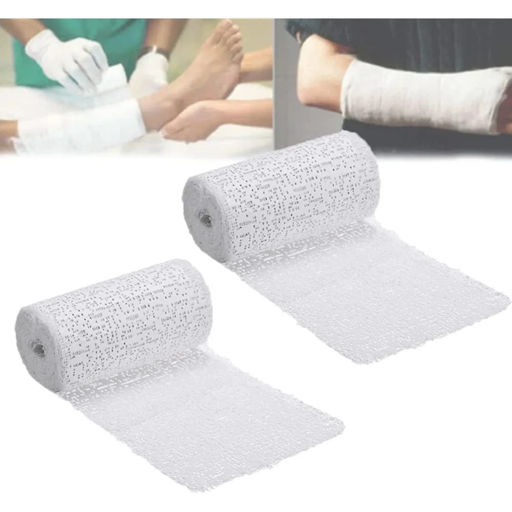 1 Pezzo Kit di Pronto Soccorso, Nastro Adesivo in Polimero per Fratture e Muscoli, Bende in Gesso, Strumento Creativo Fai-da-te per Scultura Artistica e Modellazione Rapida