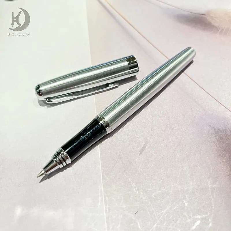 1 penna roller in metallo argentato regalo professionale per ufficio scolastico 388 per cancelleria per studenti e affari