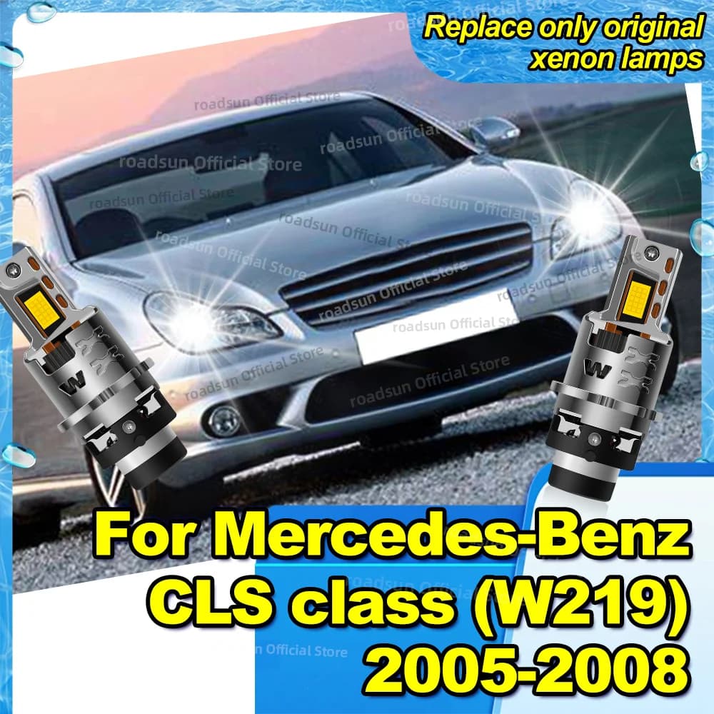 Fari a LED Xenon, Lampade HID Canbus 6000K per Mercedes Benz Classe CLS W219 2005 2006 2007 2008