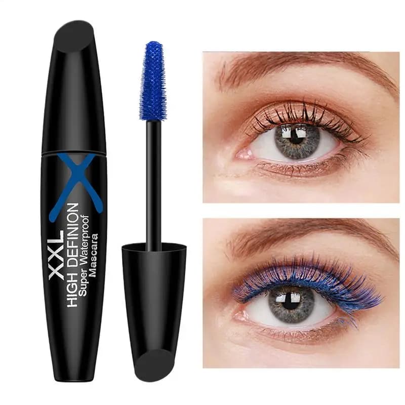 Blue Mascara for Eyelashes Mascara volumizzante Bacchetta Impermeabile Mascara arricciante long-term Bacchetta Trucco Ciglia Volume Building