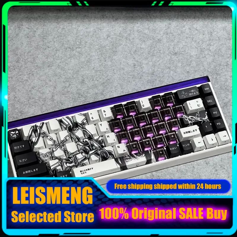 Keycaps a tema Chain Majima originali, tastiera meccanica PBT, accessori per tastiera da gioco per PC, collezione di regali, keycap personalizzati
