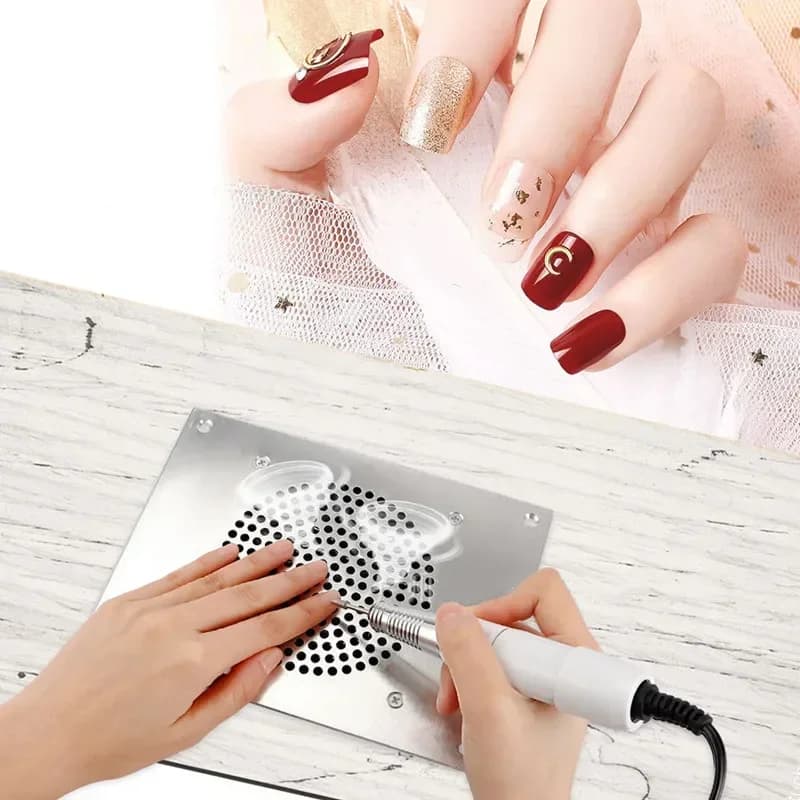 Vacuum Cleaner for Manicure Table Built-in Dust Collector for Nail Polish Machine For Manicure Vacuum Removal Device for Nail Gel Nail Tool