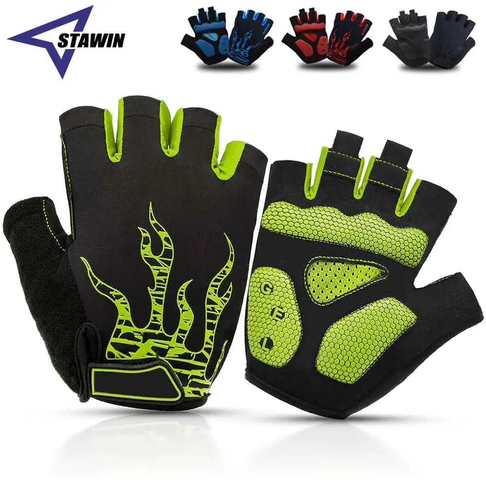 Cycling Gloves Bike Gloves Cycling Gloves with 5 mm gel padding MTB Road Gloves half fingers for training/motor/work/outdoor