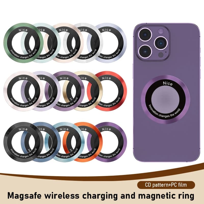 Per Magsafe Magnetic Plate Ring supporto adesivo universale in metallo caricatore Wireless lamiera per magnete supporto per auto