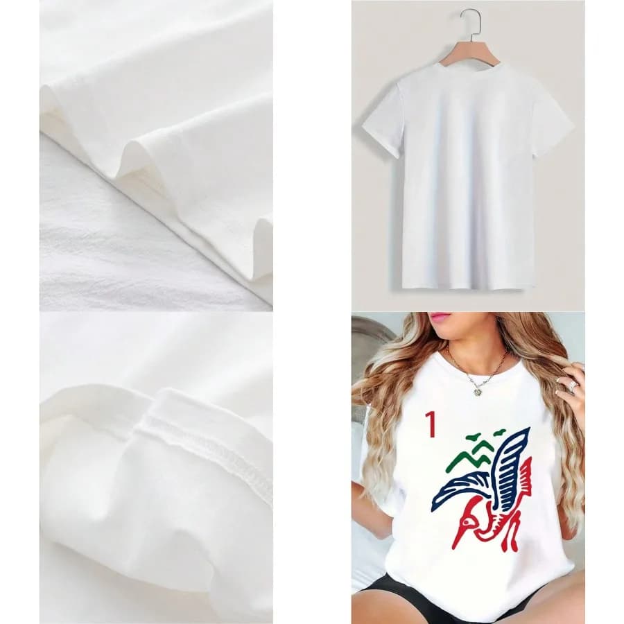 【Nuovo stile】 T-shirt estiva da donna in cotone 100% Mah Jong Sozu One Tile Mahjong Costume
